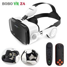 Load image into Gallery viewer, Original BOBOVR Z4 Leather 3D Cardboard Helmet Virtual Reality VR Glasses Headset Stereo Box BOBO VR for 4-6' Mobile Phone